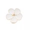 4 Gold White Metallic Napkin Rings Flower Design Party Events Home Decorations